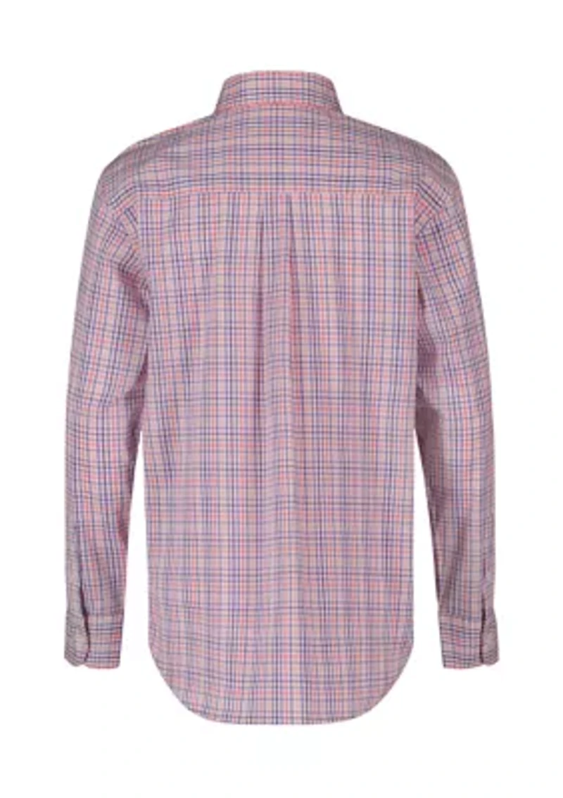 Boys 8-20 Stretch Provincetown Plaid Button Down Shirt