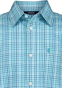 Boys 8-20 Plaid Short Sleeve Woven Shirt