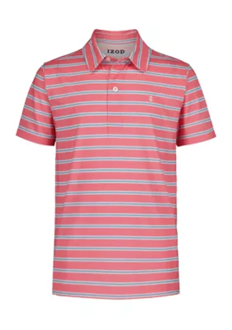 Boys 8-20 Striped Performance Polo Shirt