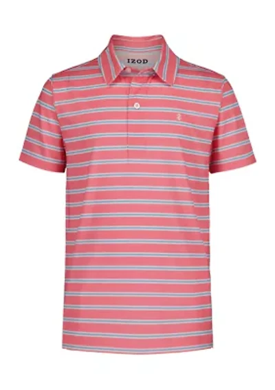 Boys 8-20 Striped Performance Polo Shirt