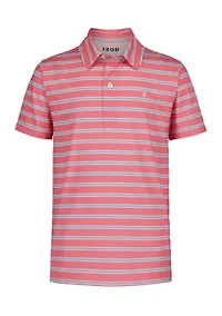 Boys 8-20 Striped Performance Polo Shirt