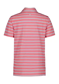 Boys 8-20 Striped Performance Polo Shirt
