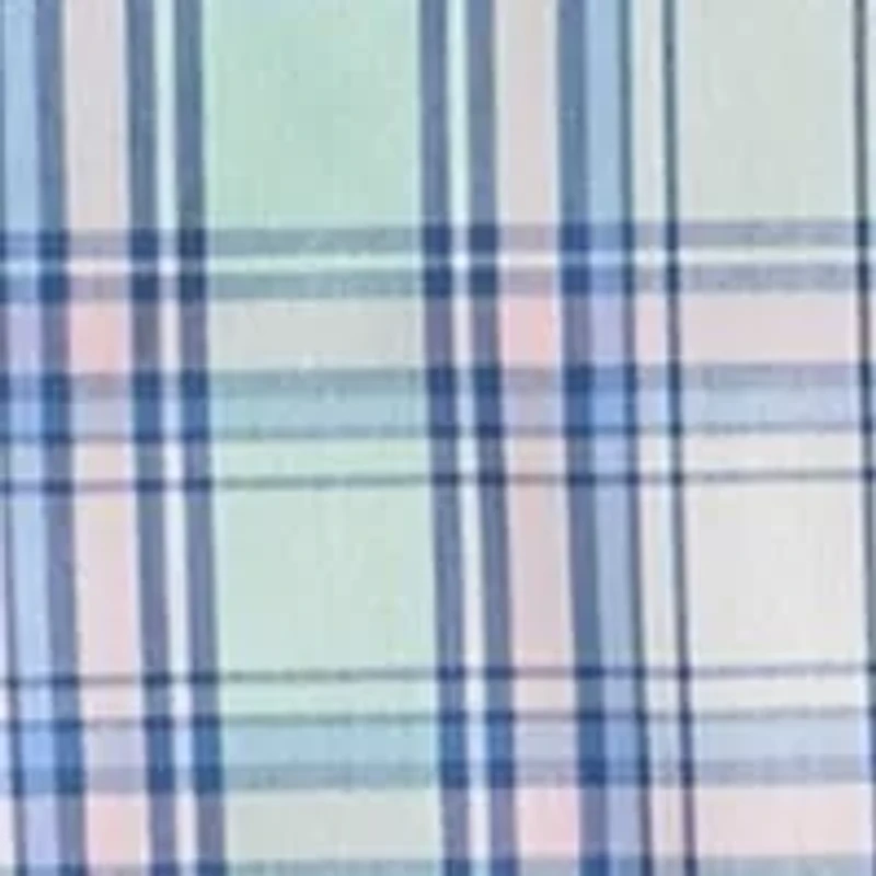 Boys 8-20 Long Sleeve Yarn Dyed Stretch Spring Plaid Shirt