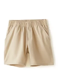 Boys 4-7 Long Sleeve Picnic Plaid Shirt and Performance Shorts Set