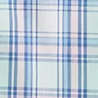 Boys 4-7 Long Sleeve Spring Plaid Shirt and Performance Shorts Set
