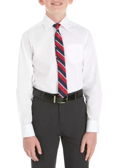Boys 8-20 2-Piece Button Front and Tie Set