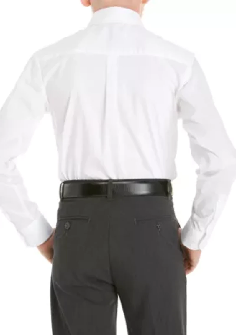 Boys 8-20 2-Piece Button Front and Tie Set