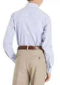 Boys 8-20 2-Piece Stripe Button Down and Tie Set
