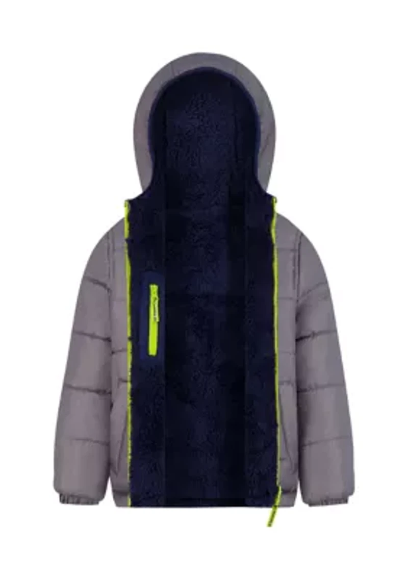 Boys 4-7 Reversible Sherpa Jacket