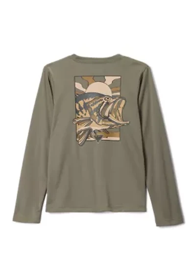 Boys 8-20 Y Terminal Tackle PFG™ Fish Shine Graphic Long Sleeve Shirt