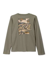 Boys 8-20 Y Terminal Tackle PFG™ Fish Shine Graphic Long Sleeve Shirt