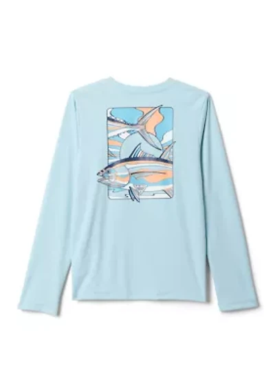 Boys 8-20 Y Terminal Tackle PFG™ Fish Shine Graphic Long Sleeve Shirt