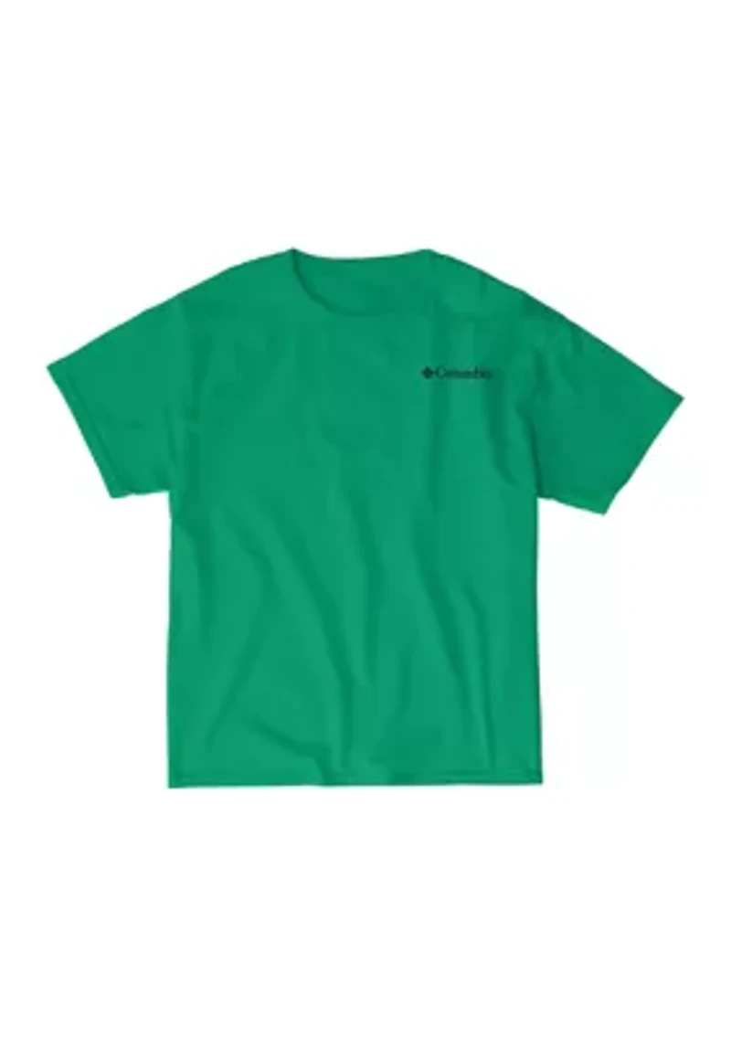 Boys 8-20 Mountain Flag Short Sleeve Shirt