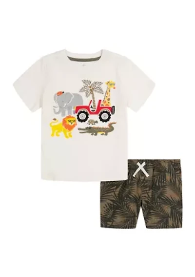 Boys 4-7 Graphic T-Shirt and Shorts Set