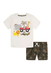 Boys 4-7 Graphic T-Shirt and Shorts Set
