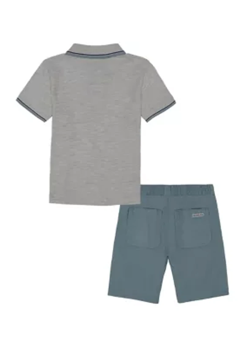 Boys 4-7 Polo Shirt and Shorts Set