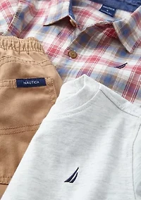Boys 4-7 3 Piece Woven Jogger Set