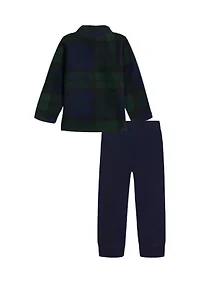 Boys 4-20 Fleece 1/4-Zip and Jogger Set