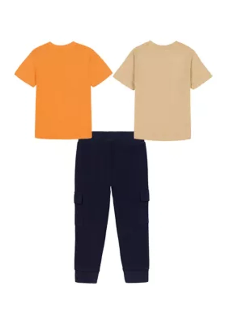 Boys 4-7 3-Piece T-Shirt and Joggers Set