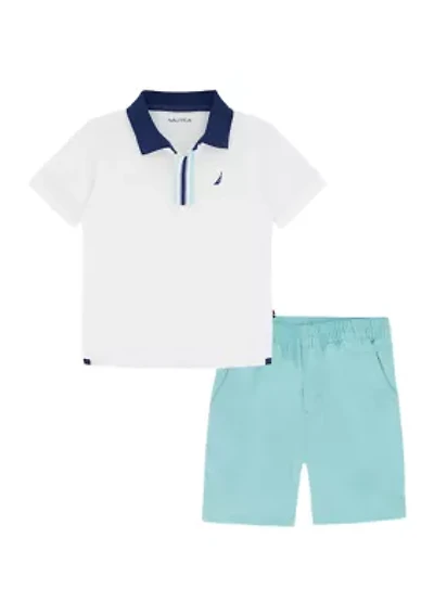 Boys 4-7 Polo Shirt and Shorts Set