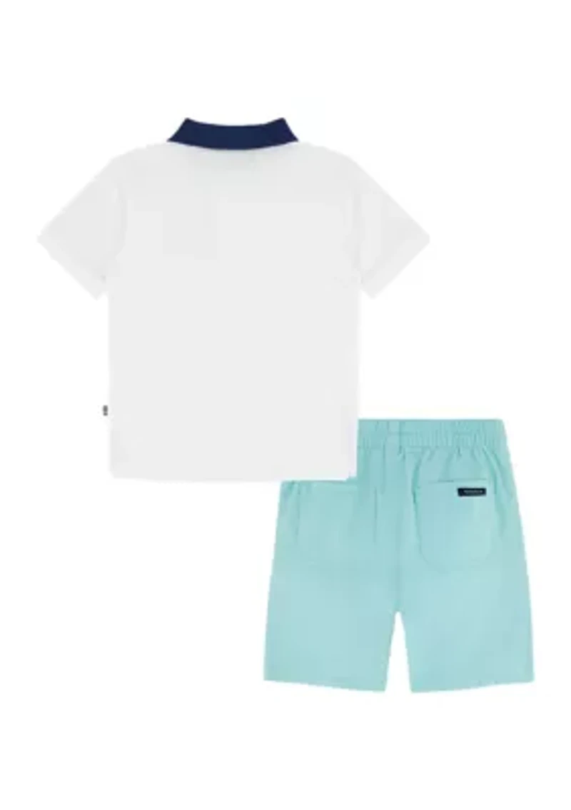 Boys 4-7 Polo Shirt and Shorts Set