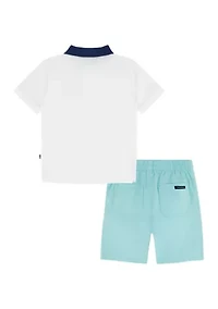Boys 4-7 Polo Shirt and Shorts Set