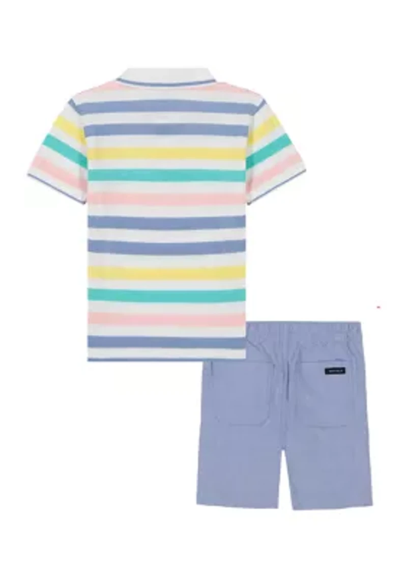 Boys 4-7 Polo Shirt and Shorts Set