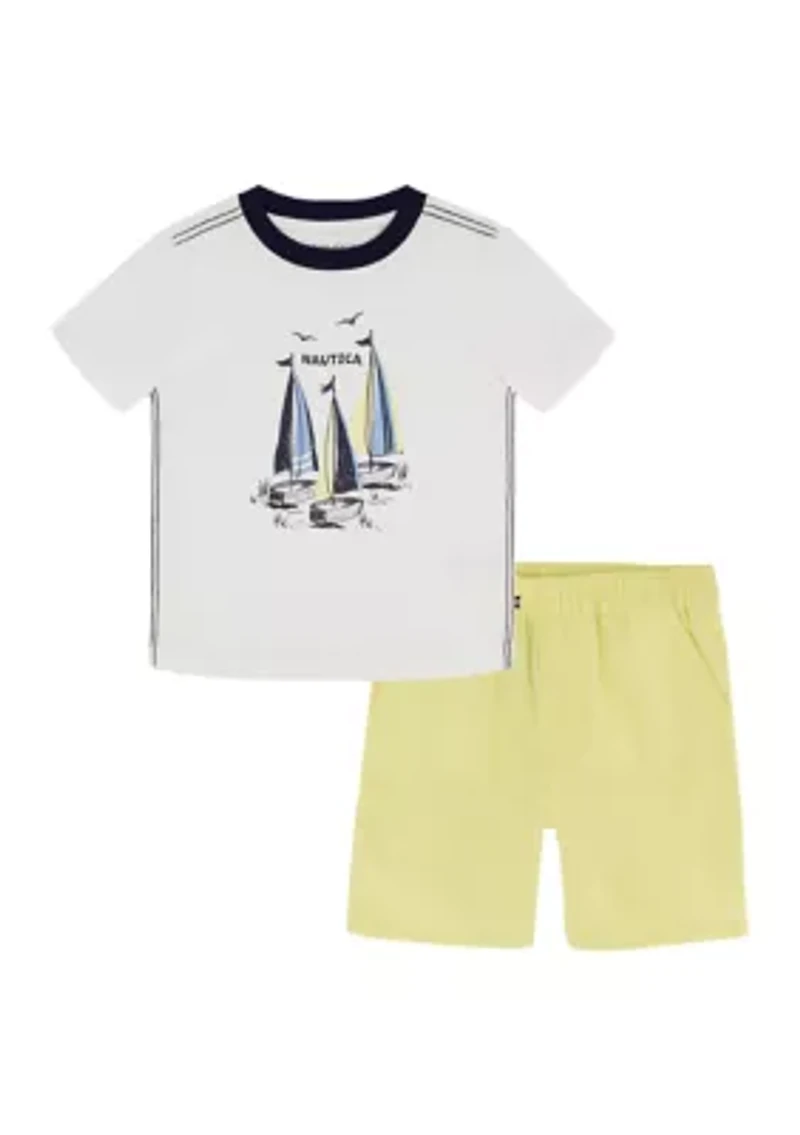 Boys 4-7 Graphic T-Shirt and Shorts Set