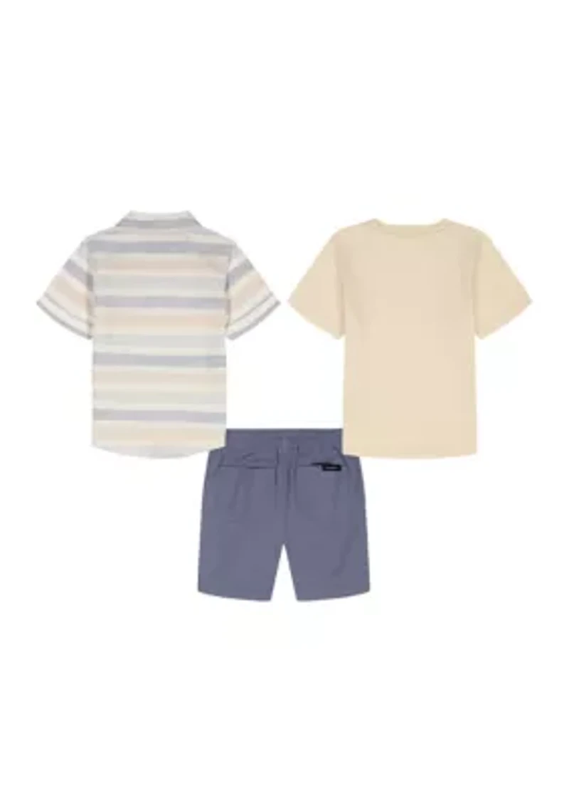 Boys 4-7 Woven Shirts and Short Set