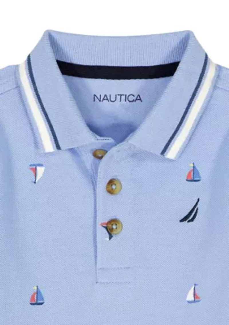 Boys 4-7 2 Piece Polo Shorts Set
