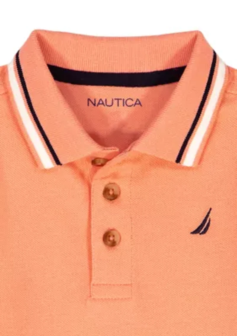 Boys 4-7 2 Piece Polo Shorts Set