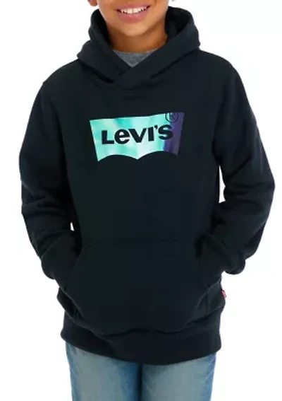 Boys 4-7 Batwing Fill Logo Hoodie