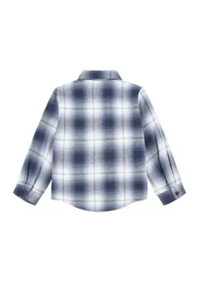 Boys 4-7 Flannel One Pocket Shirt