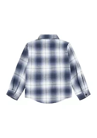 Boys 4-7 Flannel One Pocket Shirt