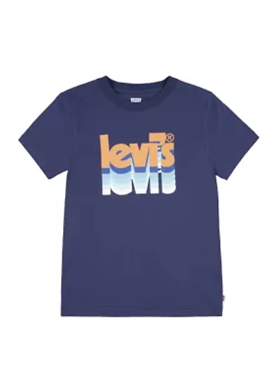 Boys 4-7 Layered Poster Logo Graphic T-Shirt