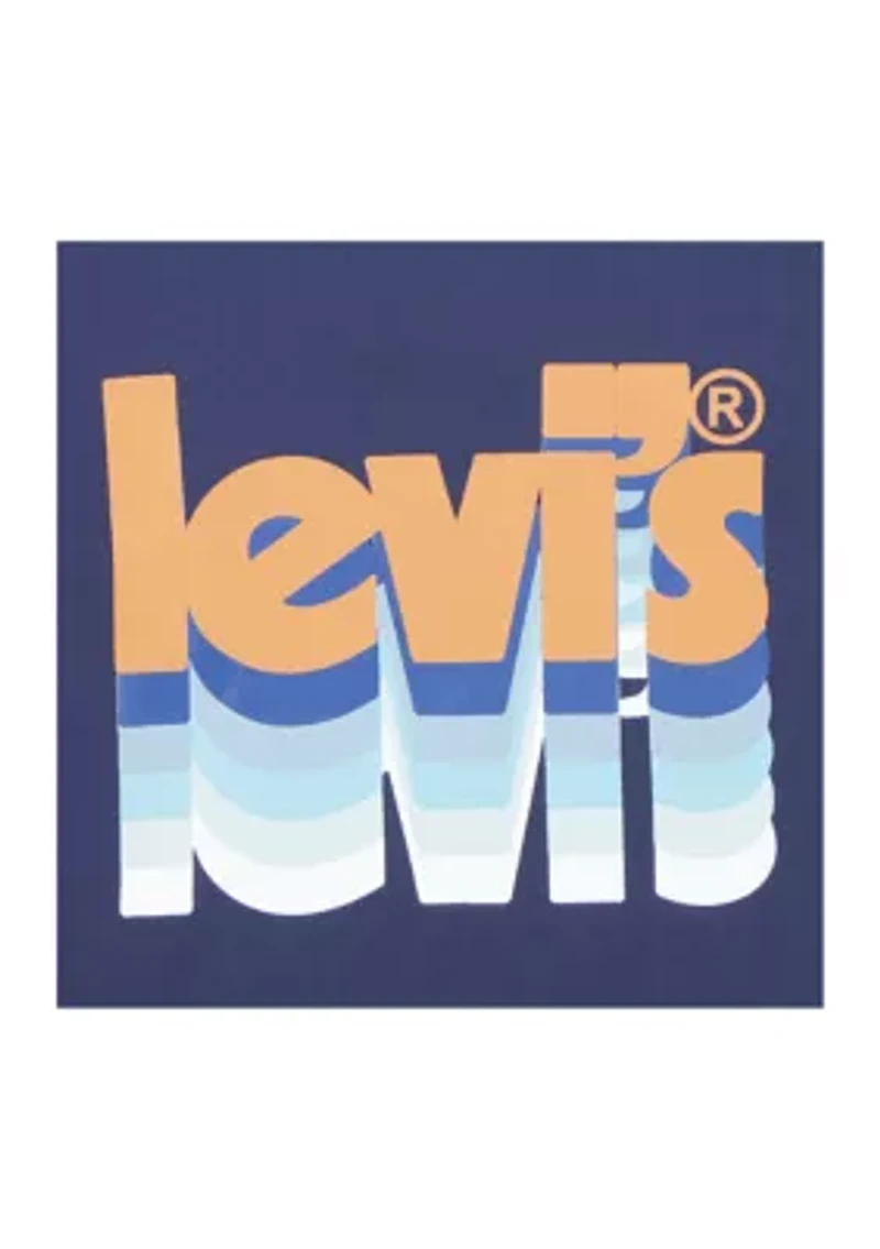 Boys 4-7 Layered Poster Logo Graphic T-Shirt
