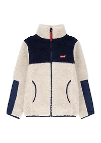 Boys 4-7 Color Blocked Sherpa Jacket