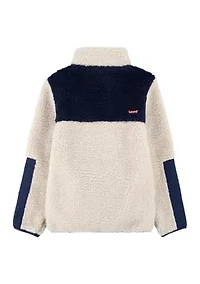 Boys 4-7 Color Blocked Sherpa Jacket