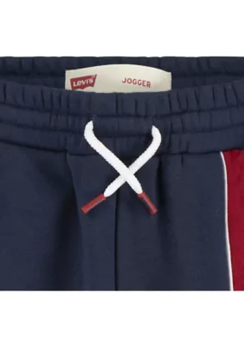 Boys 4-7 Logo Color Blocked Piped Joggers