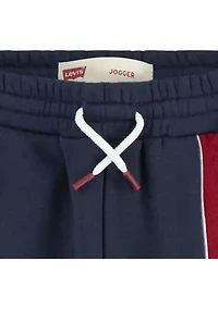 Boys 4-7 Logo Color Blocked Piped Joggers