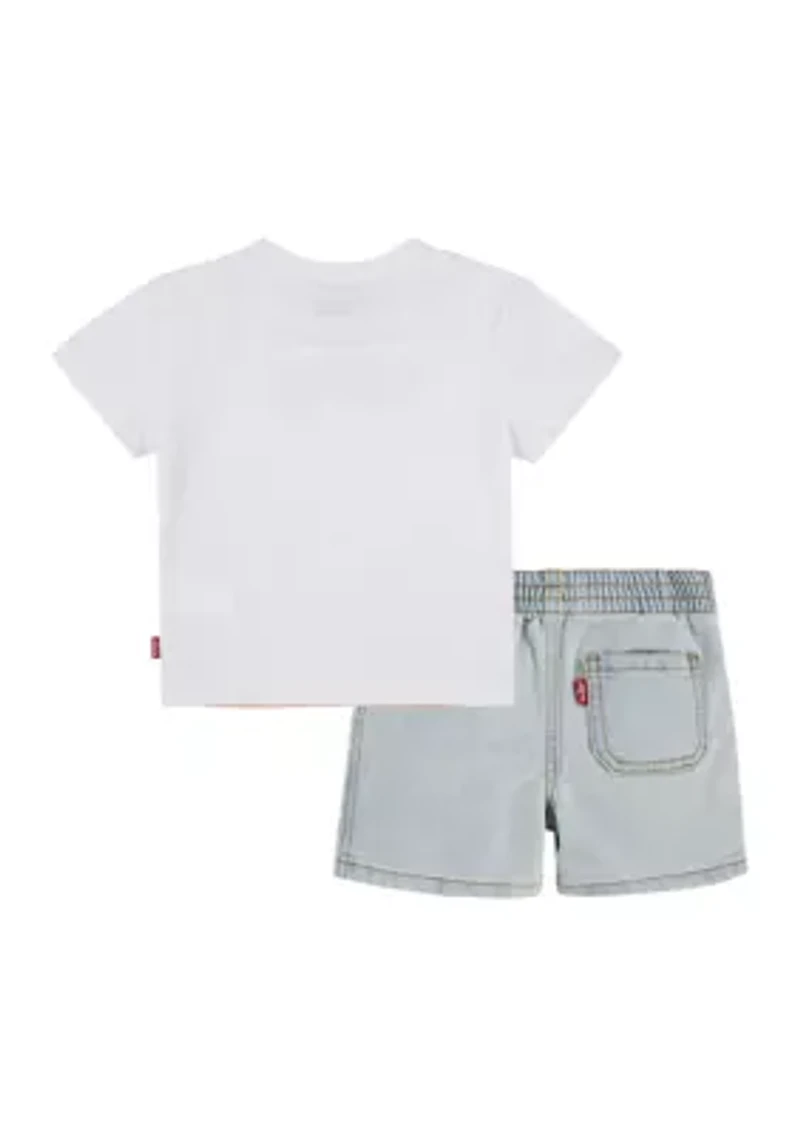 Boys 4-7 Beach Logo Graphic T-Shirt and Shorts Set