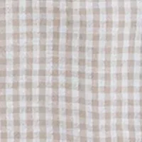 Boys 8-20 Gingham Shirt and Denim Joggers Set