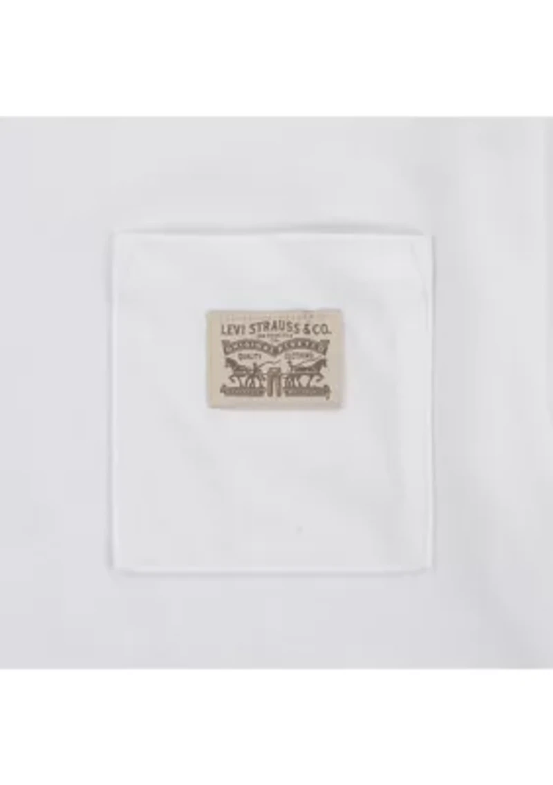 Boys 4-7 Curved Hem Pocket T-Shirt