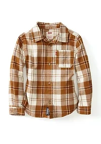 Boys 4-7 Long Sleeve Plaid Shirt