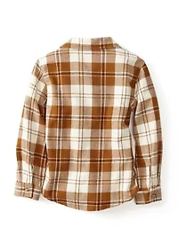 Boys 4-7 Long Sleeve Plaid Shirt