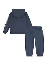 Boys 4-7 Patch Logo Hoodie and Joggers Set