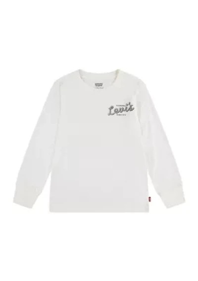 Boys 4-7 Long Sleeve Pizza Delivering Cowboy Graphic T-Shirt