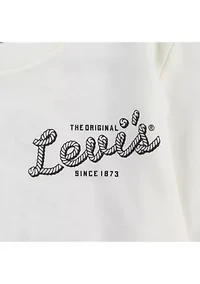 Boys 4-7 Long Sleeve Pizza Delivering Cowboy Graphic T-Shirt