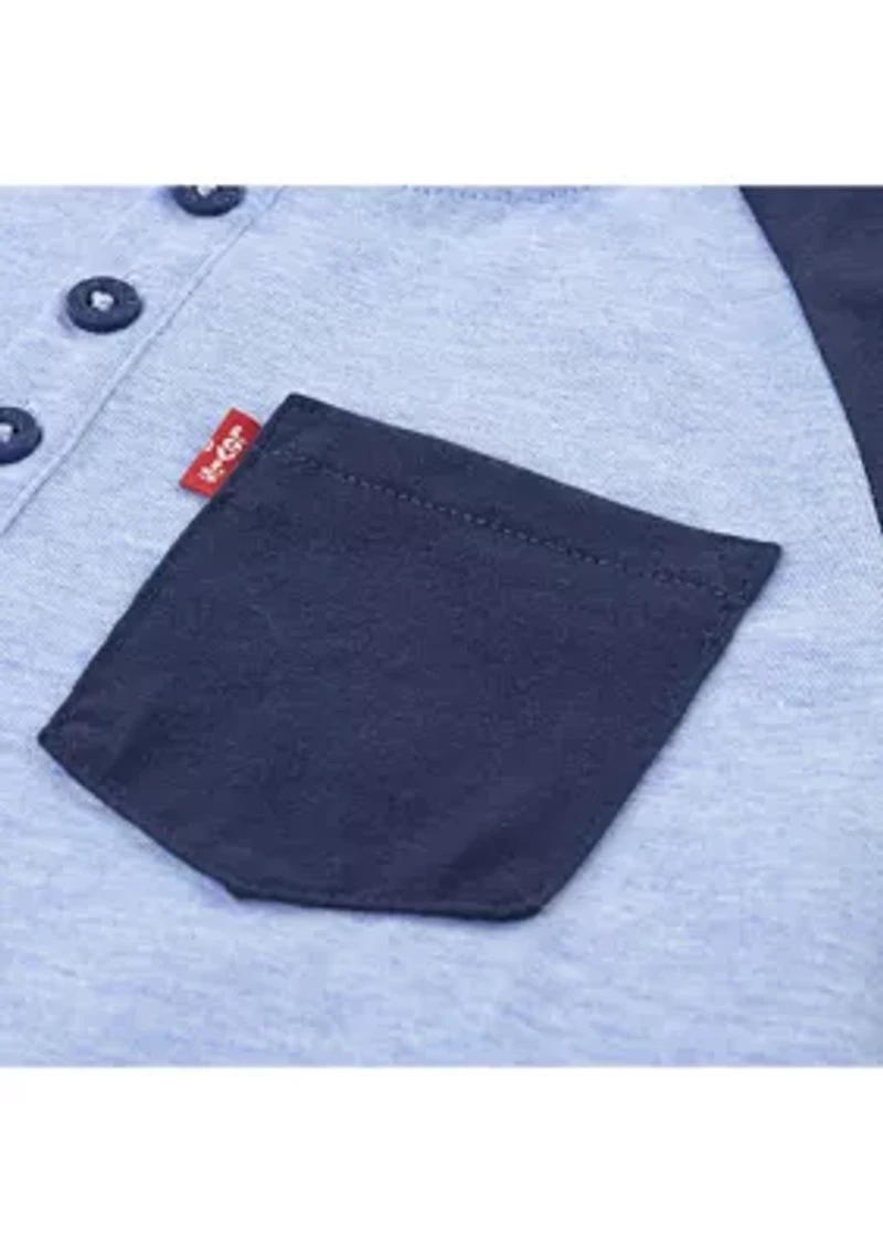 Boys 4-7 Raglan Henley Cargo Set