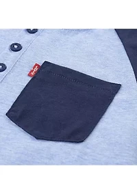 Boys 4-7 Raglan Henley Cargo Set